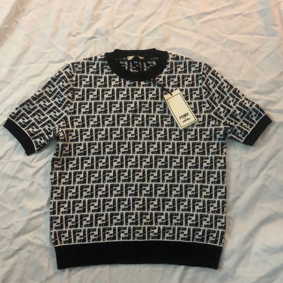Fendi Tops - Fendi Monogram Knit Top x Joshua Vides Collab